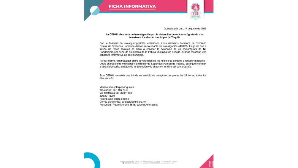 Derechos Humanos informó que abrió una investigación/X