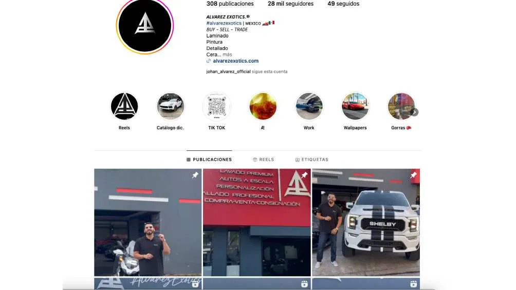 Álvarez Exotics es una empresa de compra y venta de autos con sede en Guadalajara/IG: @alvarezexotics