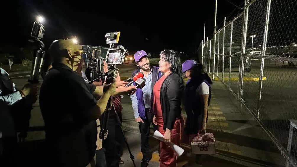 Juana Hilda González fue liberada la noche del miércoles 11 de junio/X: @EliaAlmanzaA