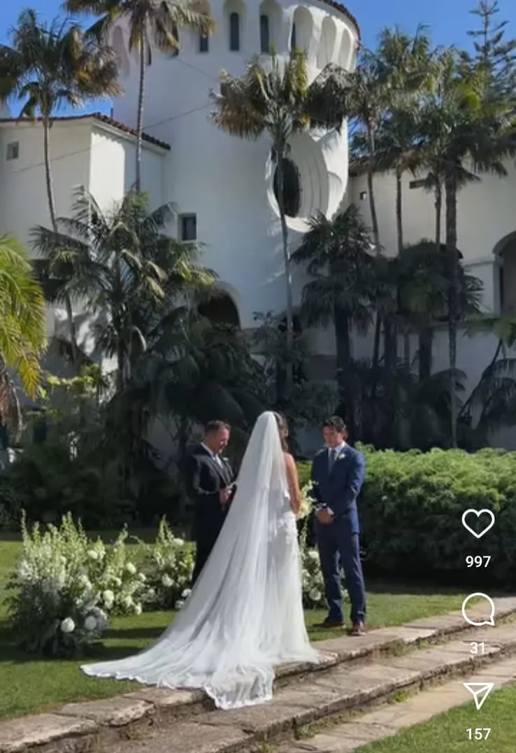 En redes sociales circulan las imágenes de la boda