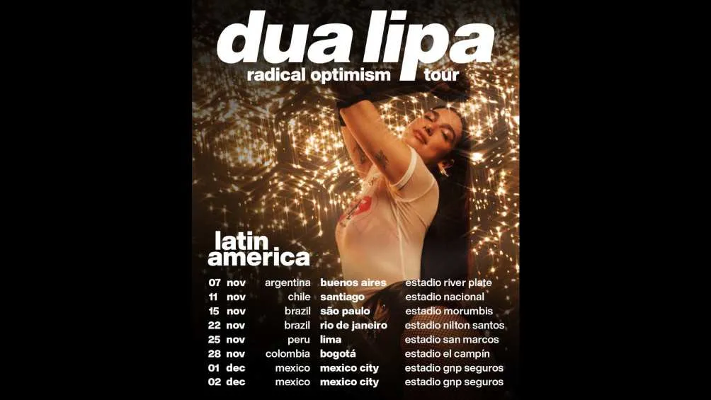 Serán varios países de Latinoamérica los que visitará Dua Lipa/IG: @dualipa