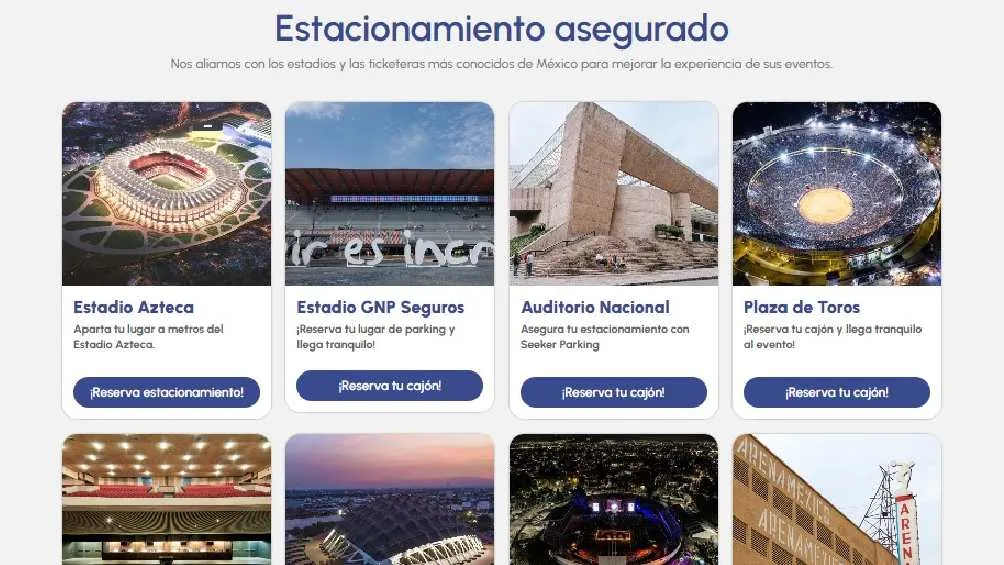 Esta app tiene cobertura en los recintos más importantes de la capítal/​Seeker Parking