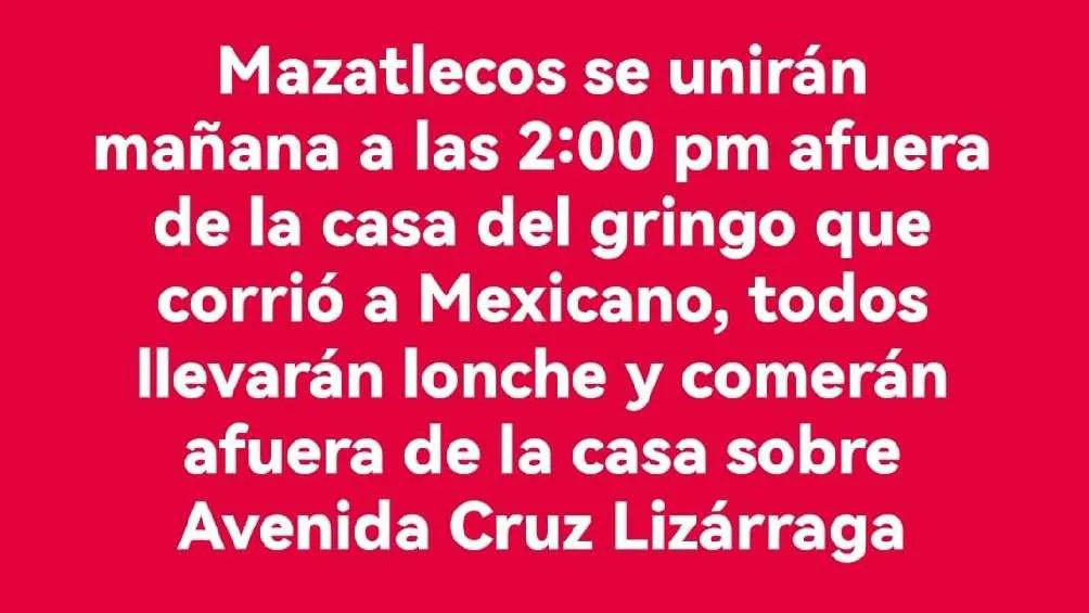 Usuarios en redes convocan a una manifestación afuera de la casa del extranjero/X