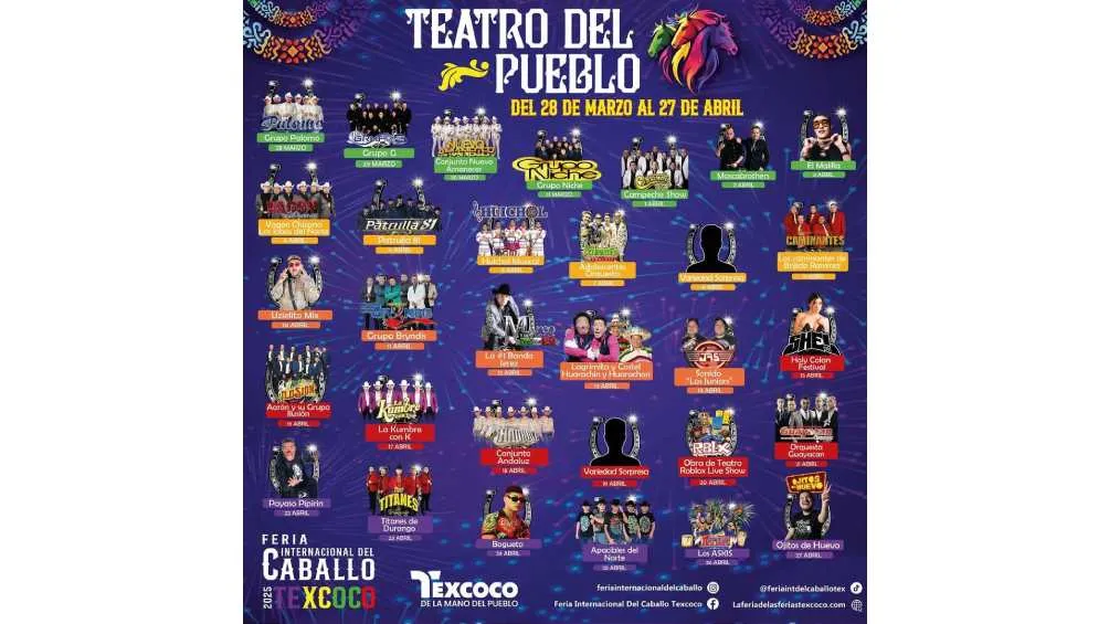 Será muchos los artistas que se presenten este año en la Feria del Caballo/X
