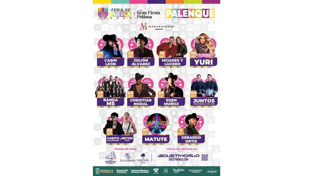 Este era el cartel original del Palenque de la Feria Puebla 2025/X