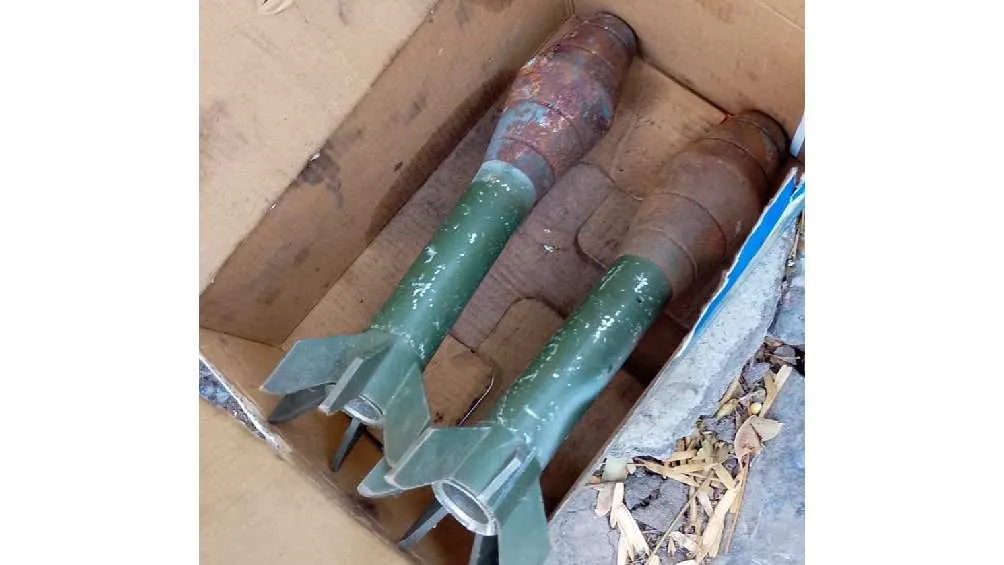 La policía resguardó dos bombas de mortero/SSC