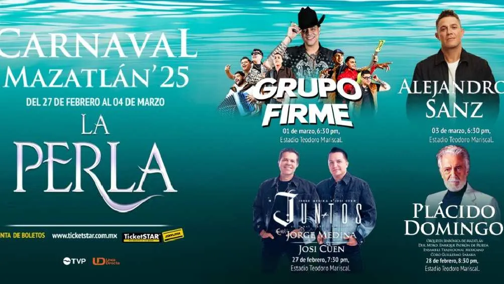 El próximo 1 de marzo está programado Grupo Firme en el Carnaval de Mazatlán/X