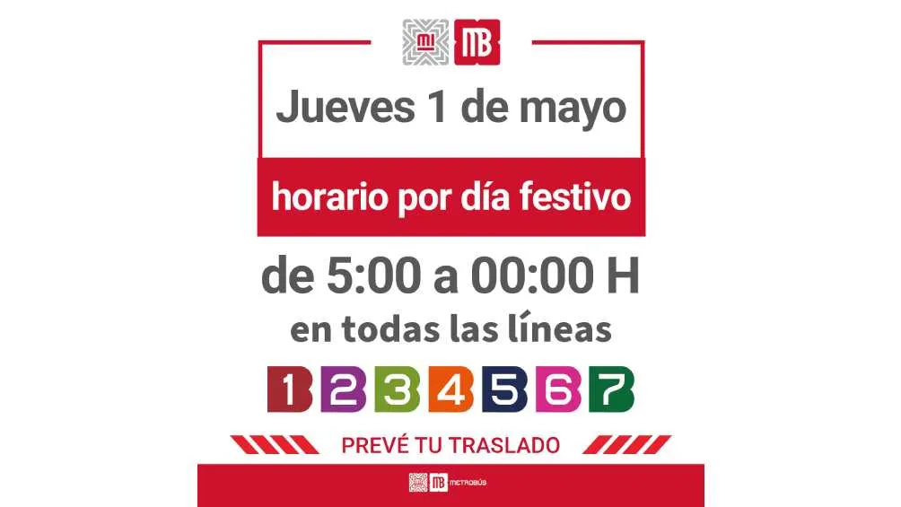 El Metrobús abrirá más tarde este 1 de mayo/MB
