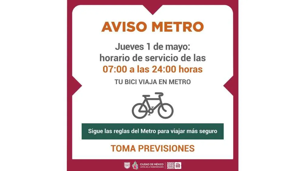 El Metro permitirá a usuarios viajar con bicicleta/Metro