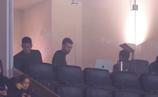 Anselmi en un palco en el O Dragao | FOTO TOMADA DEL VIDEO