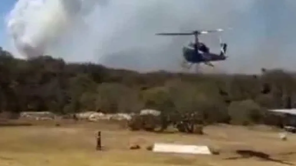 El fuego comenzó desde la tarde del domingo 9 de marzo/X