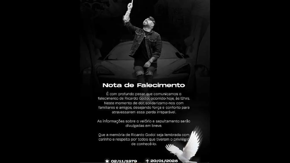 La familia del influencer pidió a la policía que investigue su muerte/IG: @ricardo.godoi.oficial