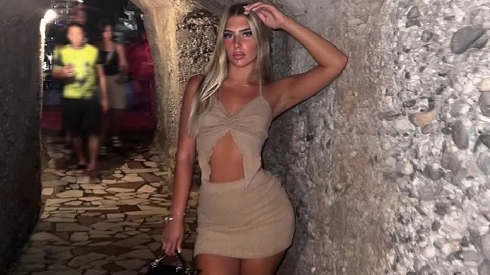 La joven entró en pánico al verse a tantos metros de altura/IG: @tijanaa.radonjic