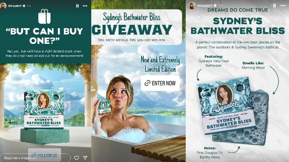 El jabón se podrá comprar desde el 6 de junio y costará más de 150 pesos/IG: @sydney_sweeney