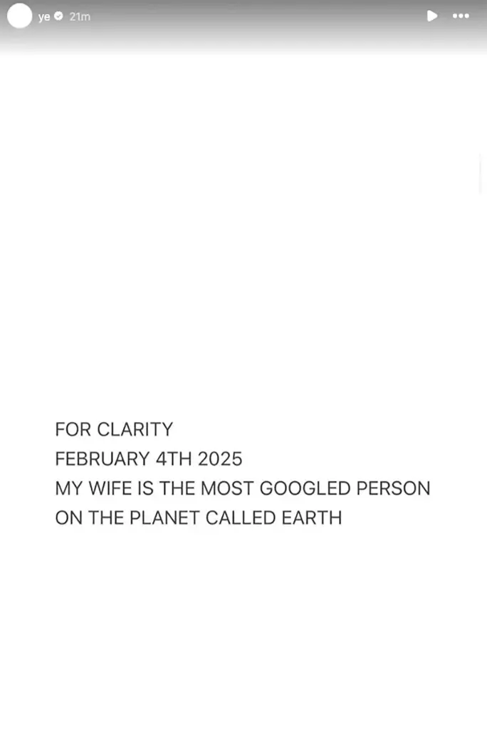 Historia de Kanye West en Instagram / Redes Sociales