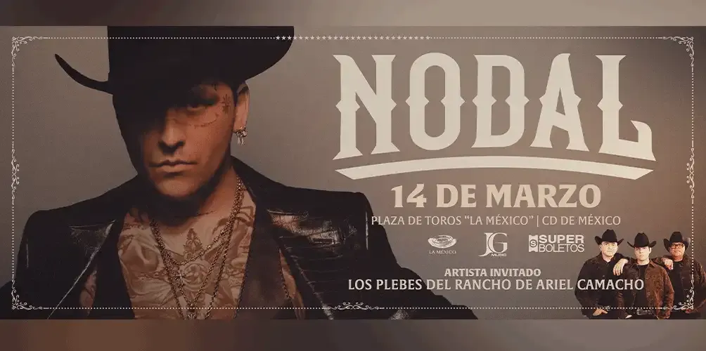Nodal en la CDMX llega a la Plaza de Toros / Redes Sociales