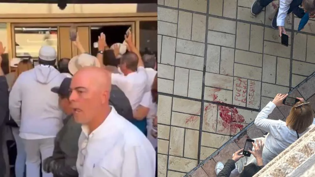 La gente llegó hasta el Palacio de Gobierno para buscar el gobernador/X