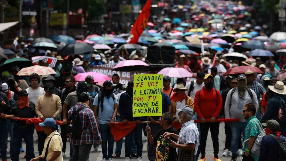 La marcha de la CNTE se realizará este jueves 17 de julio/X