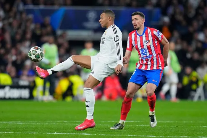 Mbappé en el partido contra Atlético de Madrid