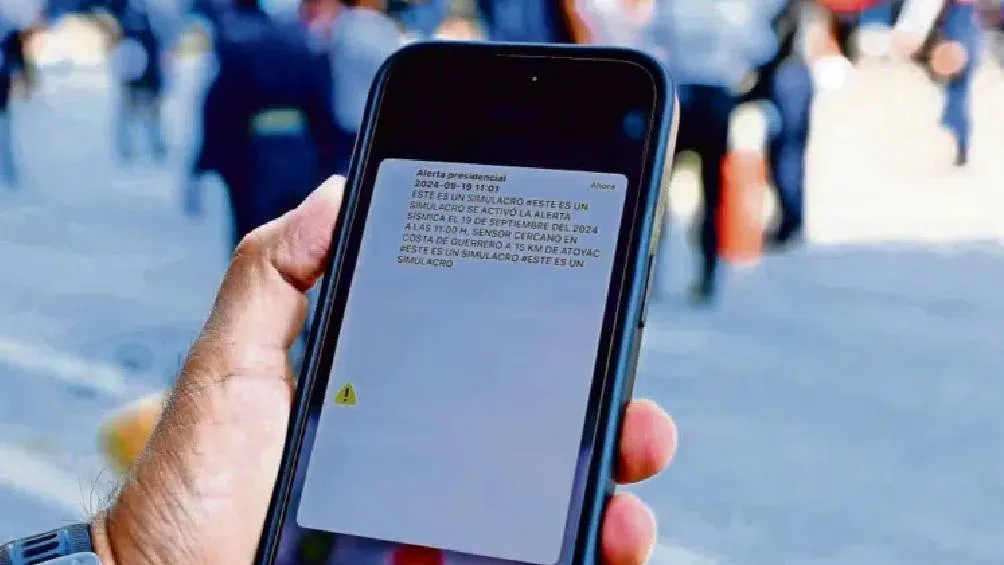 En el mensaje se leerá que se trata de un simulacro, no de un sismo real/X