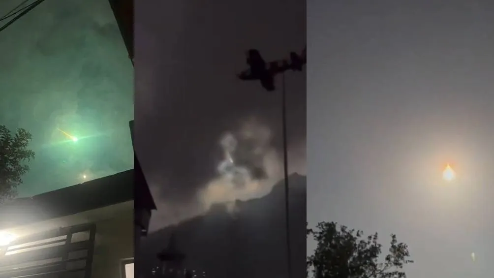 La luz en el cuelo fue vista desde diferentes puntos de la ciudad, incluso en otros estados/X