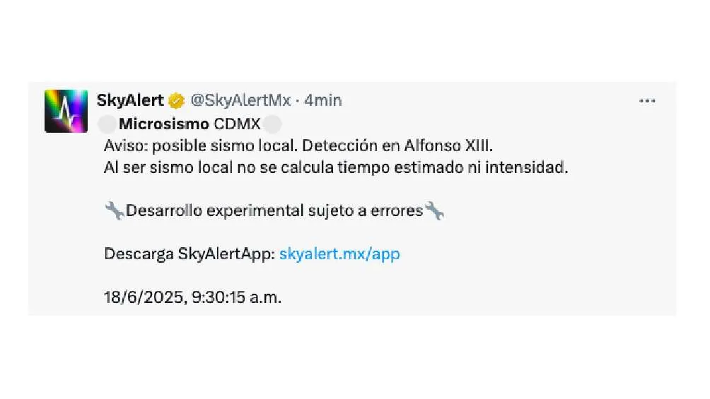 Hasta ahora no hay reporte de daños o víctimas/X