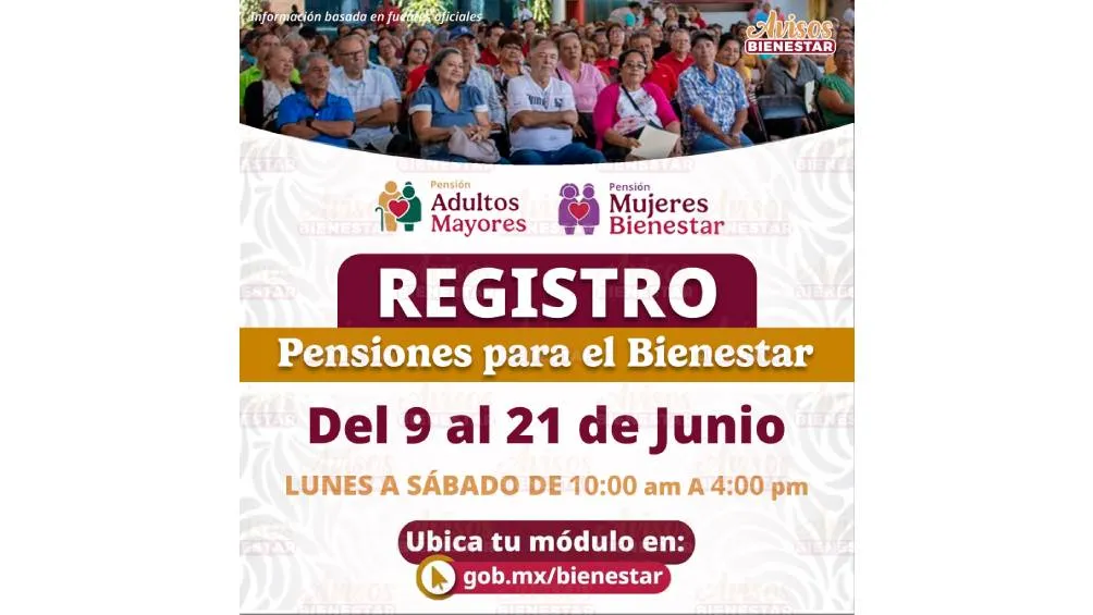 El registro para estos dos programas será del 9 al 21 de junio/Secretaría del Bienestar