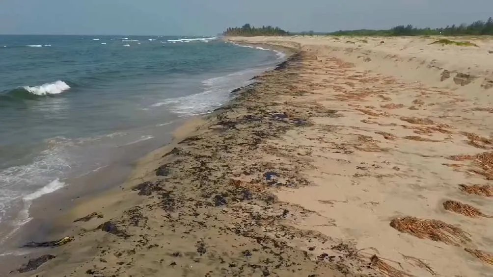 El derrame comenzó a ser visible desde el pasado domingo/X
