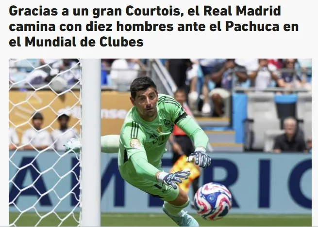 L'Equipe señaló individualmente al arquero belga | CAPTURA