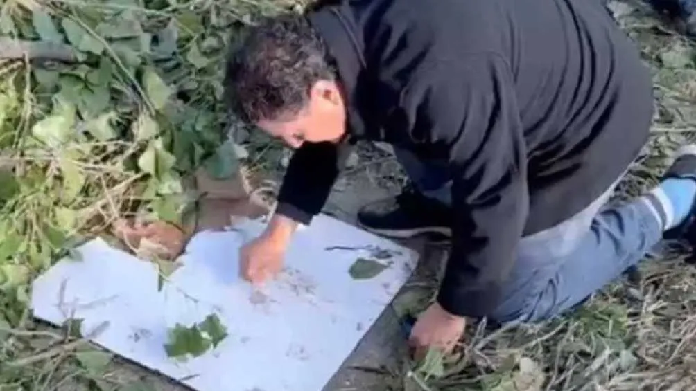 Durante una jornada de limpieza encontraron al joven en la cavidad/X