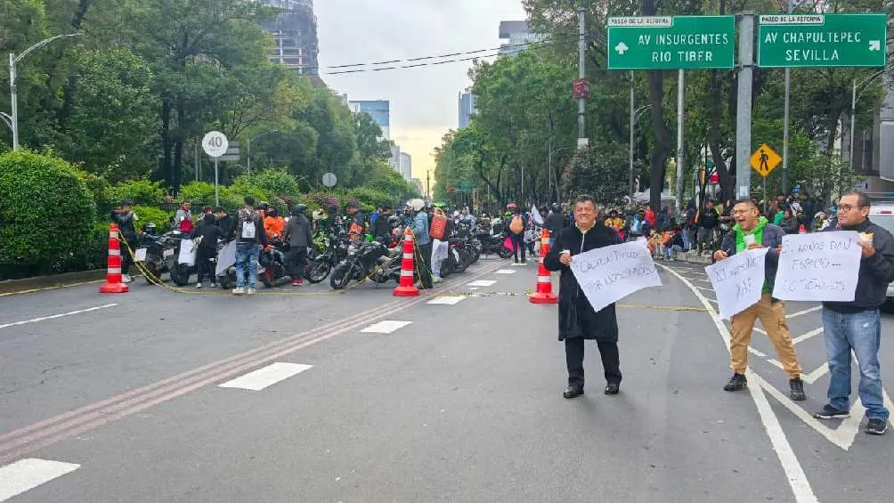 Hasta ahora no hay un diálogo entre repartidores y autoridades/X