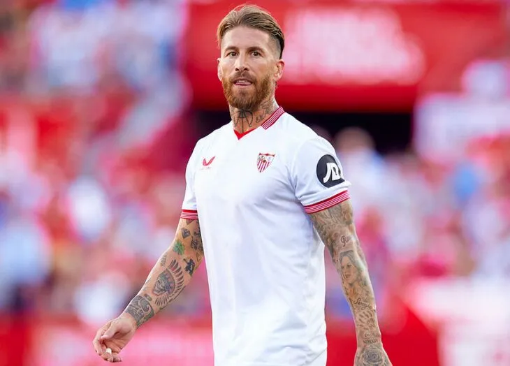 Sergio Ramos durante un partido de Sevilla