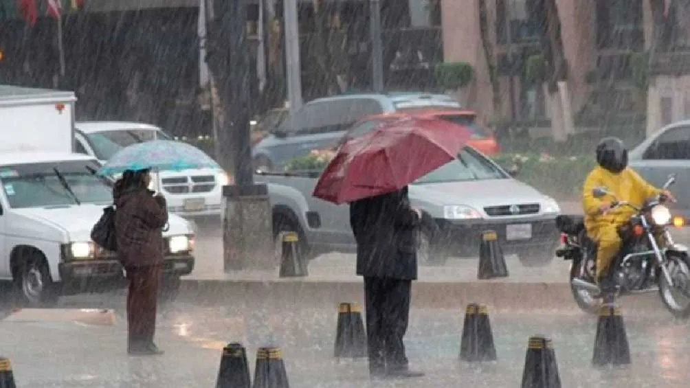 Las lluvias podrían incluir granizo y actividad eléctrica/X
