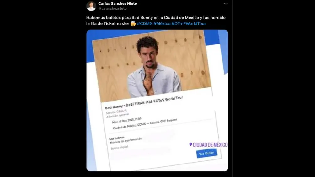 En preventa, miles de personas señalaron los difícil que es comprar boletos/X