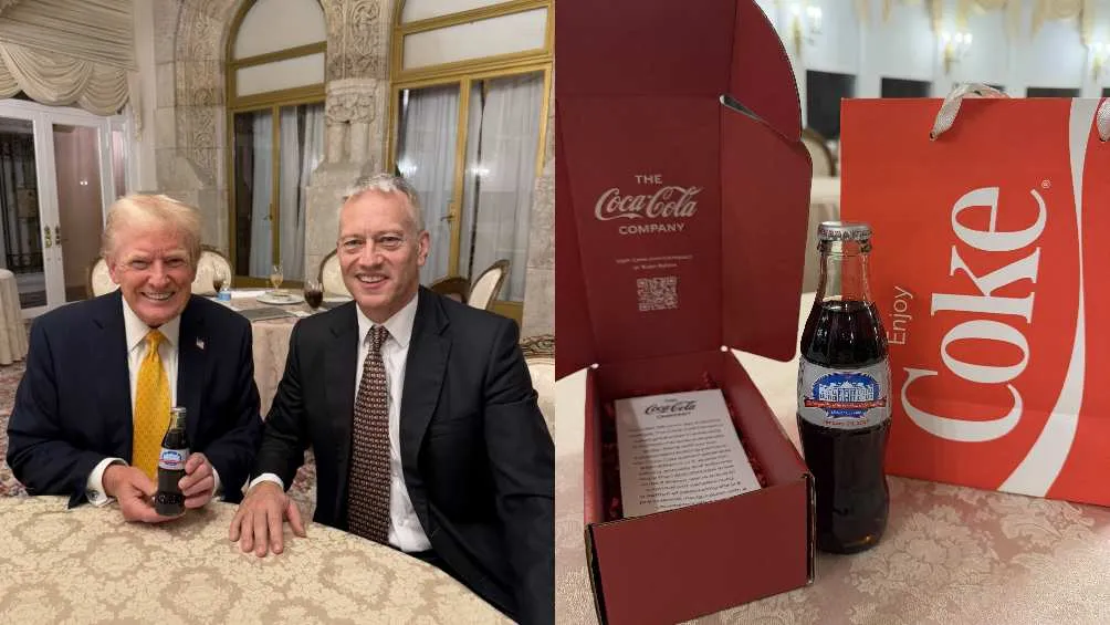 La refresquera le regaló una edición especial por su investidura como Presidente/X