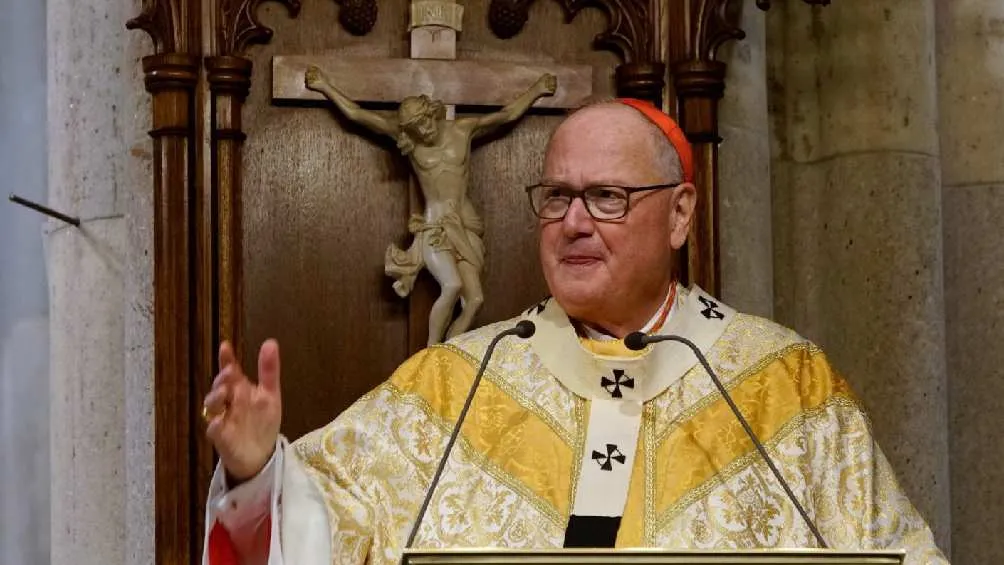 Trump señaló a Timothy Dolan, cardenal de Nueva York, como buen candidato para papa/X