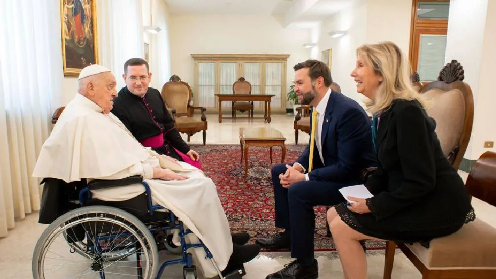 La última reunión oficial del papa fue con JD Vance, vicepresidente de Estados Unidos/X