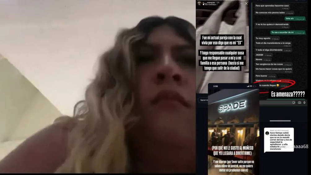 Usuarios sospechan de la empleada de la influencer y las amenazas del ex novio/X