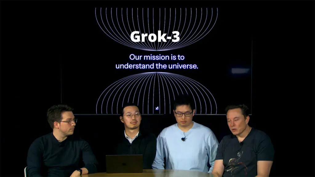 Elon Musk presentó Grok-3 a través de un en vivo en X