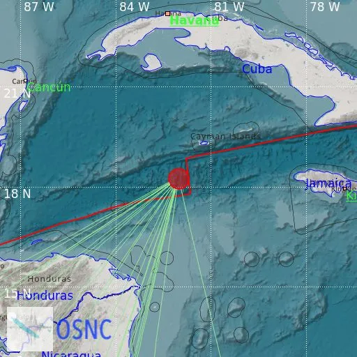 El sismo se sintió en las costas del Mar Caribe y se alertó de un posible tsunami / Redes Sociales