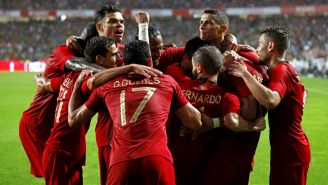 Portugal celebra doblete de Guedes