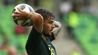 Josh Risdon durante encuentro amistoso de Australia 