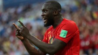 Romelu Lukaku, celebra su anotación frente a Panamá