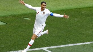 Cristiano Ronaldo celebra anotación frente a Marruecos 