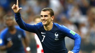 Antonie Griezmann, celebra su anotación frente a Croacia