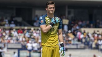 Sebastián Jurado en un partido con Veracruz