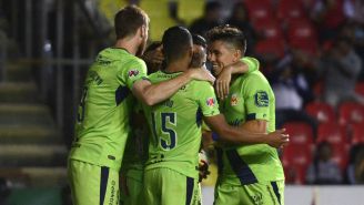 Morelia en festejo de gol