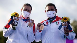 Luis Álvarez y Ale Valencia tras ganar medalla de bronce