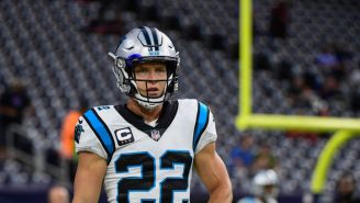 McCaffrey en acción con las Panthers