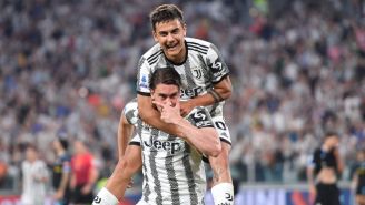 Jugadores de la Juventus festejando un gol a favor